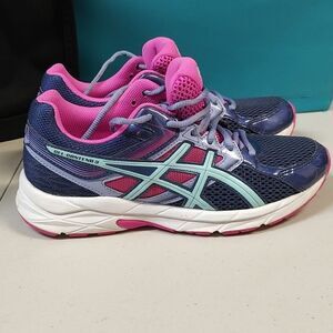 ASICS Women's 7.5 Pink and Blue Running Shoes